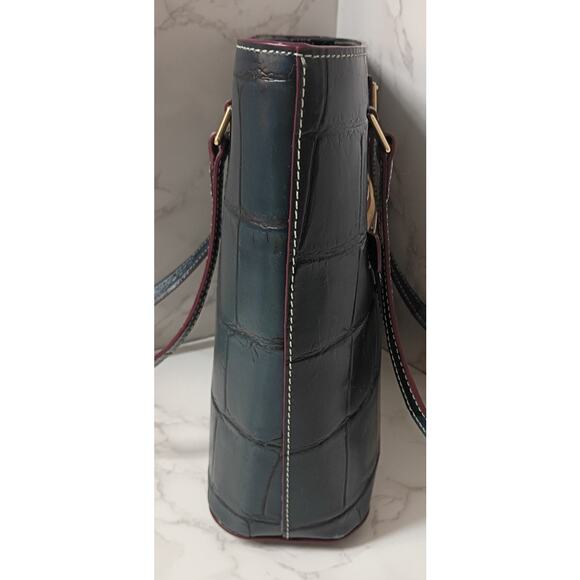 Dooney & Bourke Denison Dark Teal Shopper Tote - EUC - Picture 5 of 9